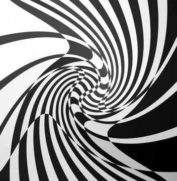 Checkered pattern with distortion effect. Vector art. Stockillustratie