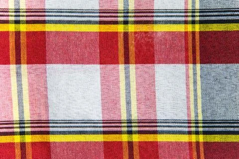 Checkered pattern fabric 写真素材