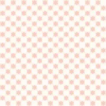 Checkered pattern with flowers. Seamless vector background Stock Illustration