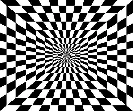 Checkered pattern with optical illusion. abstract background for icon logo. Stock Illustration