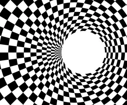Checkered pattern with optical illusion. abstract background for icon logo. Stock Illustration