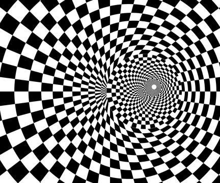 Checkered pattern with optical illusion. abstract background for icon logo. Illustrazione stock
