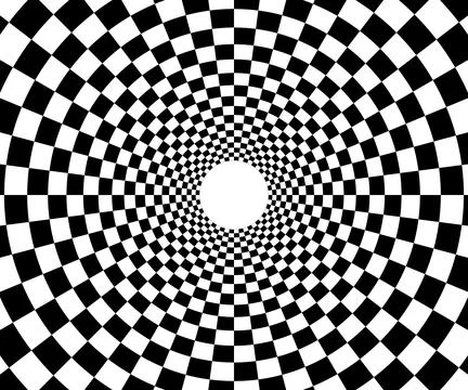 Checkered pattern with optical illusion. abstract background for icon logo Stock Illustration