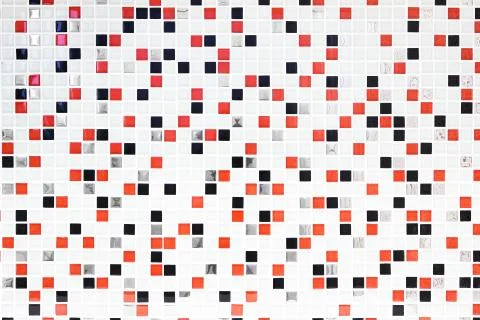 Checkered pattern tile background, red and black checks Stock Photos