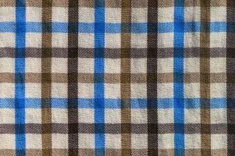 Checkered plaid textile material pattern texture Stock Photos