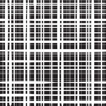 Checkered plaid vector background. Black and white tartan, plaid pattern, che Stock Illustration