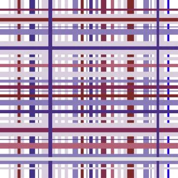 Checkered plaid vector background. Pink and purple tartan, plaid seamless pat Stock Illustration