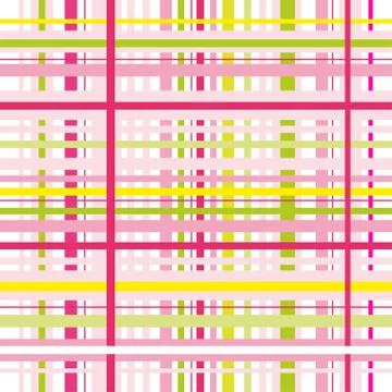 Checkered plaid vector background. Pink green tartan, plaid seamless pattern, Stock Illustration