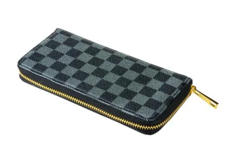 Checkered purse Stock Photos