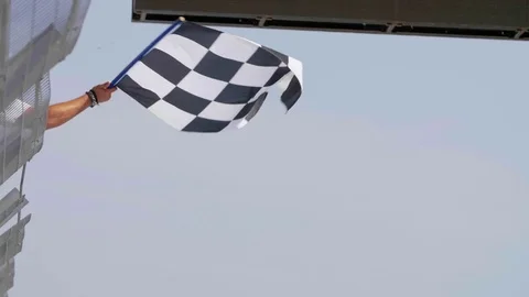 Checkered Race Flag Stock-Footage 81007212