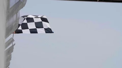 Checkered Race Flag Video stock 81007247