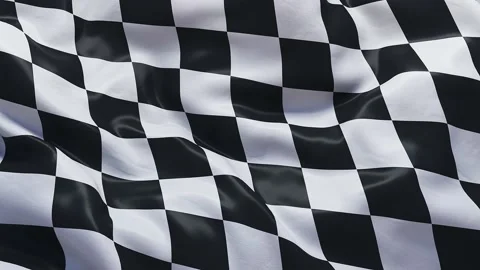 Checkered race flag Stock Footage 202063861
