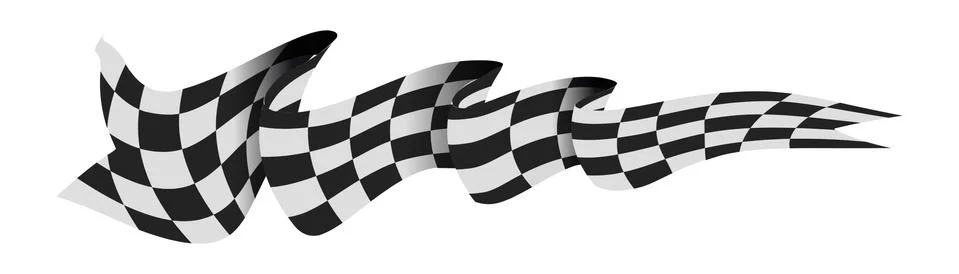 Checkered race flag Stock Illustration
