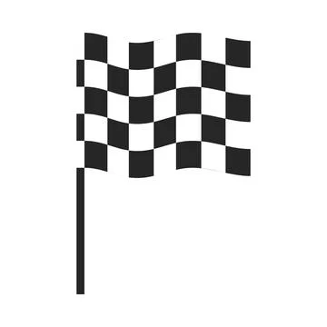 Checkered Race Flag Vector Stock Illustration