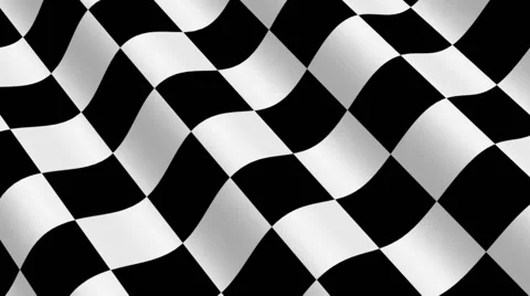 Checkered Racing Flag - 3d animation, seamless loop 스톡 동영상 47447829