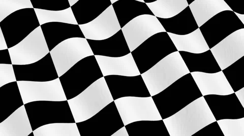 Checkered Racing Flag - 3d animation, seamless loop Stock Footage 47447841