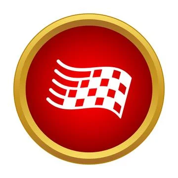Checkered racing flag completing competition success achievement 스톡 일러스트