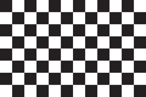 Checkered racing flag, correct size, color, vector Illustrazione stock