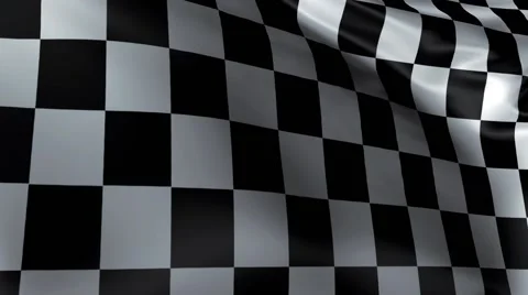 Checkered Racing Flag  Video stock 60242193