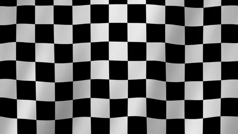 Checkered racing flag graphic animation. Alpha channel. Transparent background Stock Footage 314168724