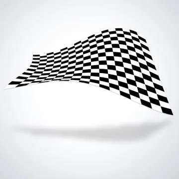 Checkered racing flag Stock Illustration