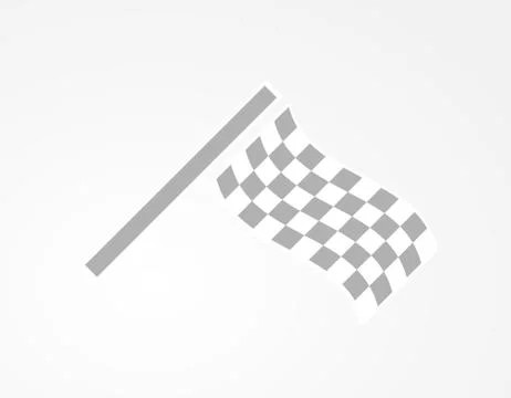 Checkered racing flag Illustrazione stock