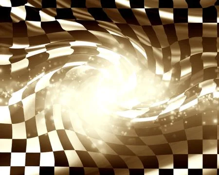 Checkered racing flag Stock Illustration
