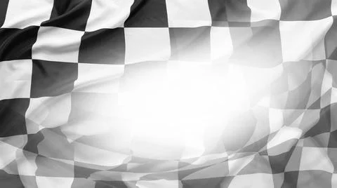 Checkered racing flag Illustrazione stock