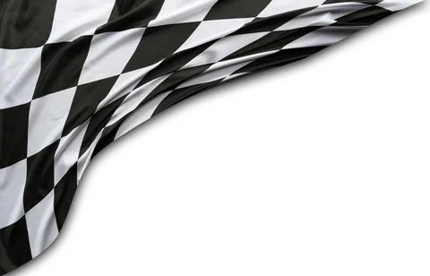 Checkered racing flag Stock Photos