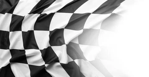 Checkered racing flag Stock Photos