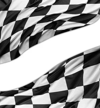 Checkered racing flag Stock Photos