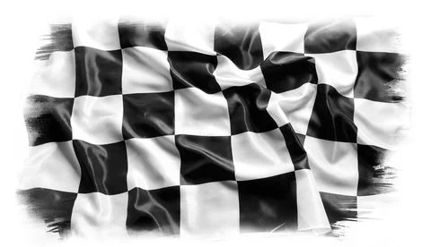 Checkered racing flag 스톡 사진