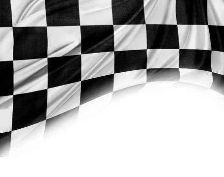 Checkered racing flag Stock Photos