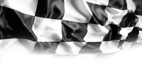 Checkered racing flag Stock Photos