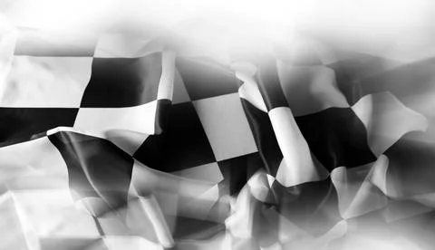 Checkered racing flag Stock Photos