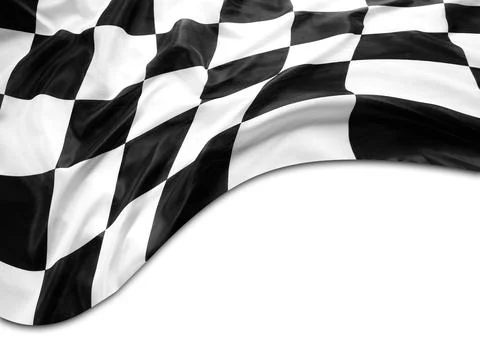 Checkered racing flag Stock Photos