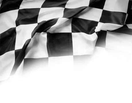 Checkered racing flag Stock Photos