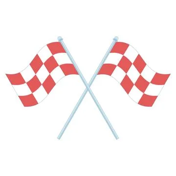 Checkered racing flag vector illustration Stock Illustration