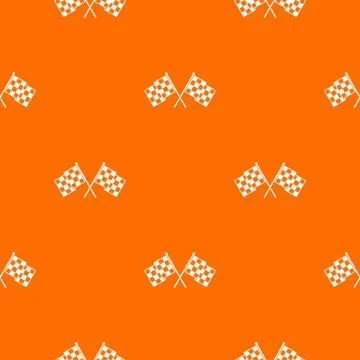 Checkered racing flags pattern seamless Illustrazione stock