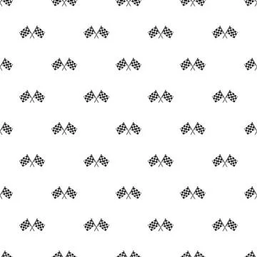 Checkered racing flags pattern vector Illustrazione stock