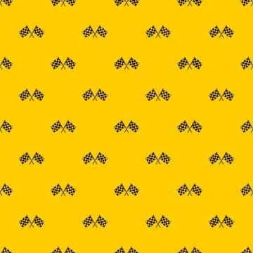 Checkered racing flags pattern vector Illustrazione stock
