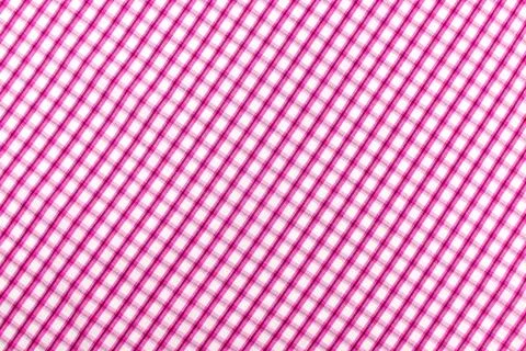Checkered red fabric. Textile. Checkered fabric background with red and whi.. 스톡 사진