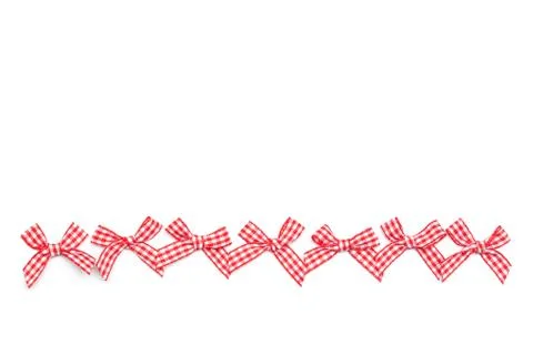 Checkered ribbon ties Stock Photos