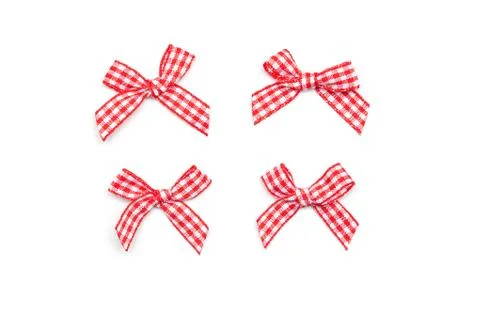 Checkered ribbon ties Stock Photos