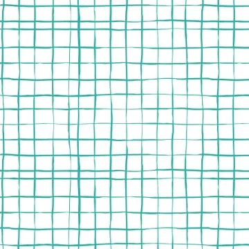 Checkered seamles pattern, Vector pattern in hand drawn style. Stock Illustration