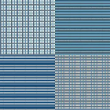 Checkered seamless - blue Stock Illustration