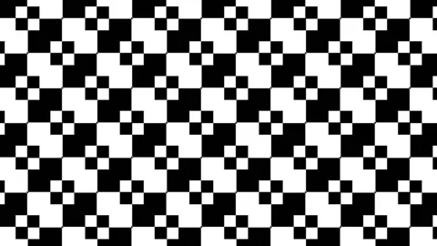 Checkered seamless looping background, trendy elegant ornament with mosaic Stock Footage 149132589