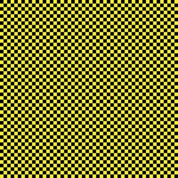 Checkered seamless pattern. Abstract wallpaper, black and yellow flooring ill Stock Illustration