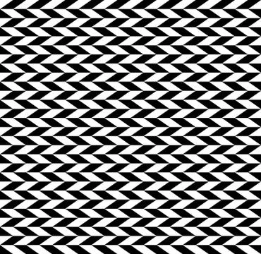 Checkered seamless pattern with alternating parallelogram. Optical illusion,  Stock Illustration