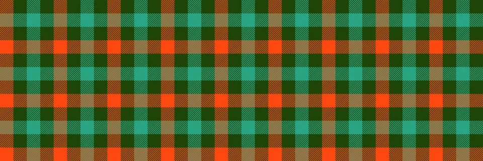 Checkered seamless pattern. Red and green gingham background. New year tartan Stock Illustration